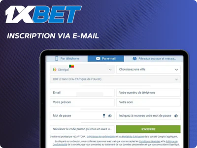 1xbet Inscription via E-mail