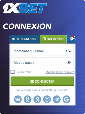 Connexion à mon compte 1xBet