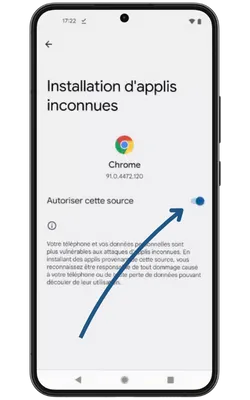Paramètres sources inconnues pour télécharger 1xBet pour Android