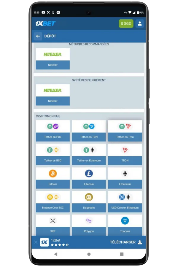 Effectuez un premier dépôt