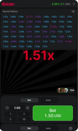 Histoire du tour Aviator 1xBet